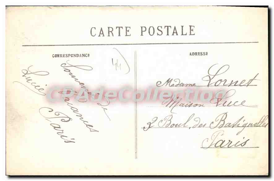 CPA Saint Nazaire La Plage — Verso