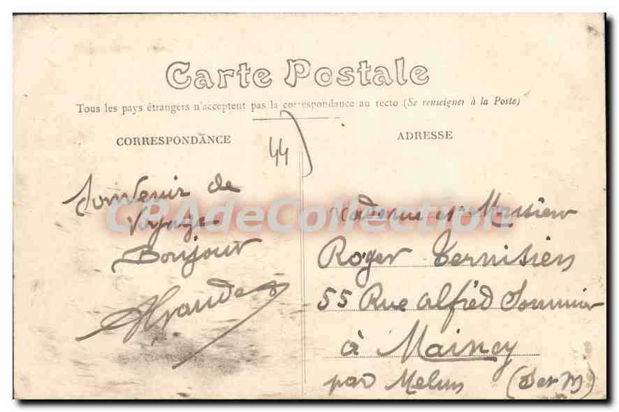 CPA Guemene Penfao Chevet De I'Eglise — Rückseite