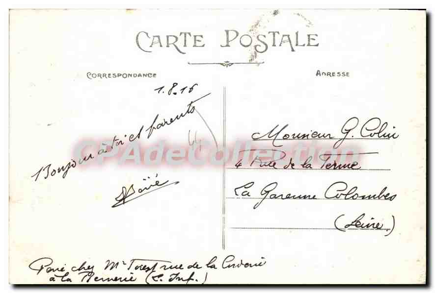 CPA La Bernerie Vue Generale De La Grande Plage — Rückseite