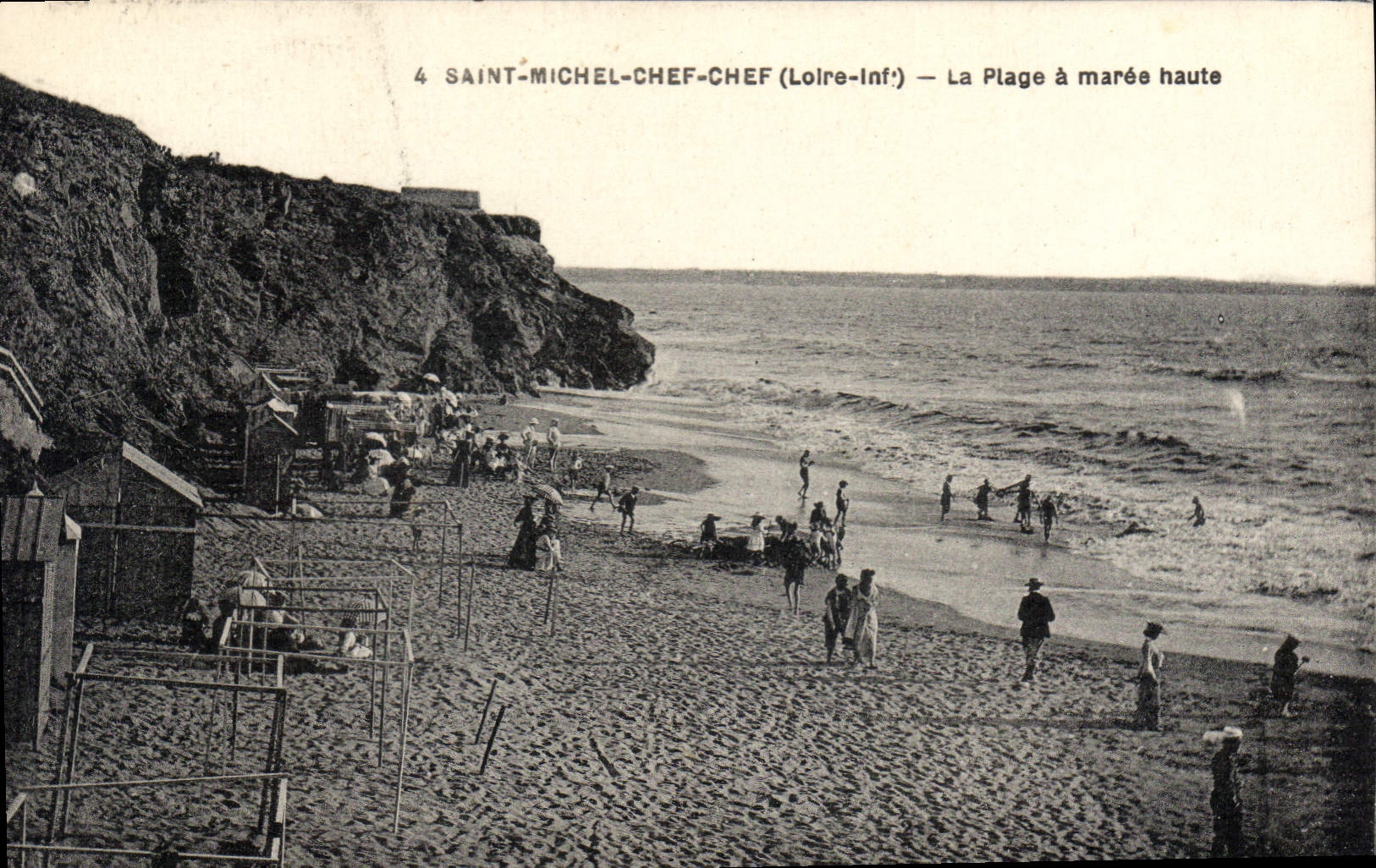 CPA Saint Michel Chef Chef La Plage A Maree haute
