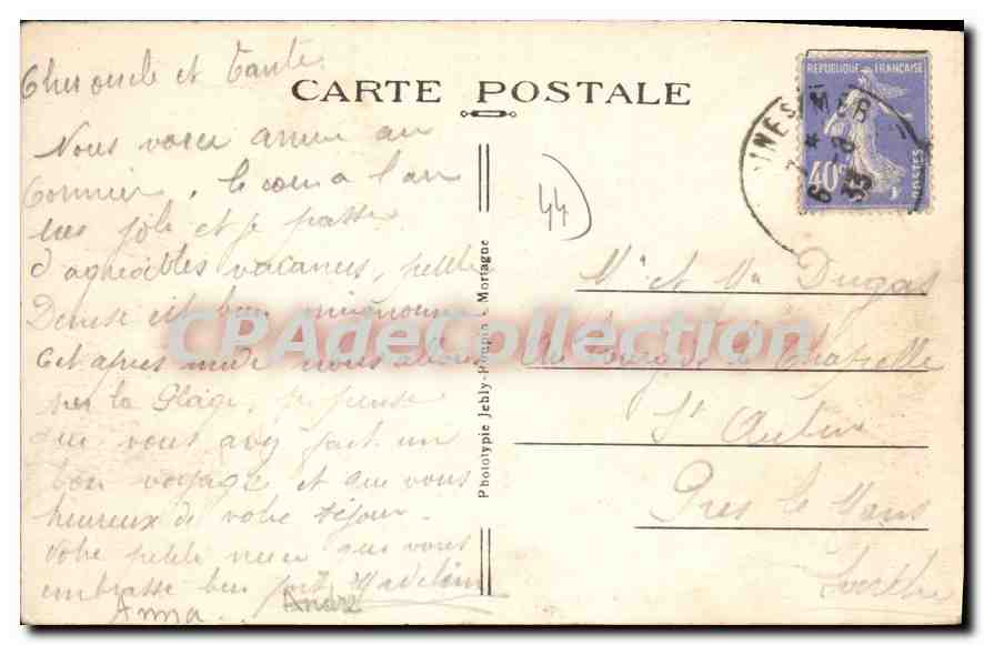 CPA Le Cormier Vue Generale De La Plage — Rückseite