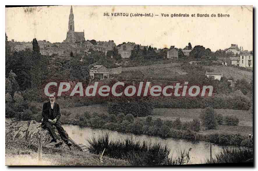CPA Vertou Vue Generale Et Bords De Sevre