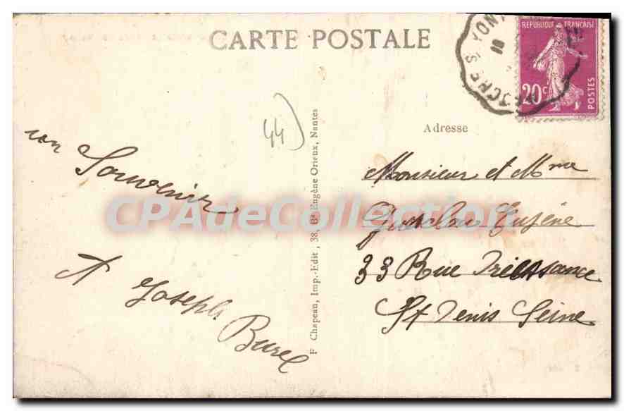 CPA Vertou Vue Generale Et Bords De Sevre — Rückseite