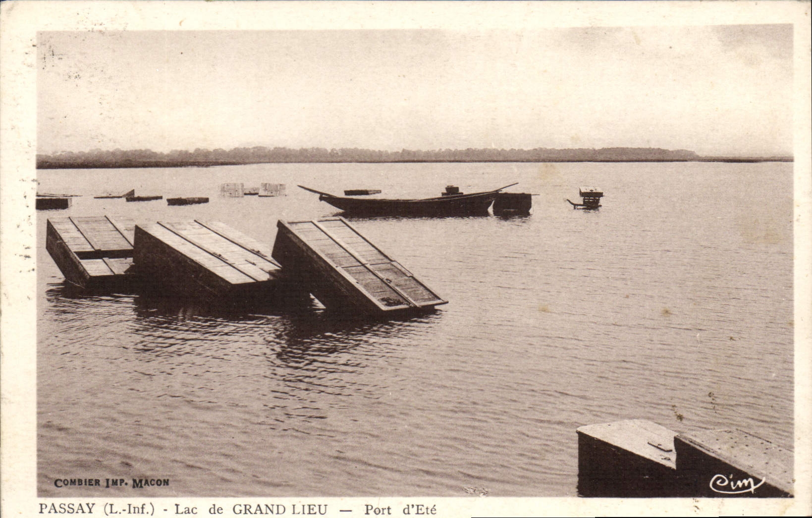 CPA Passy Lac De Grand Lieu Port D'Ete