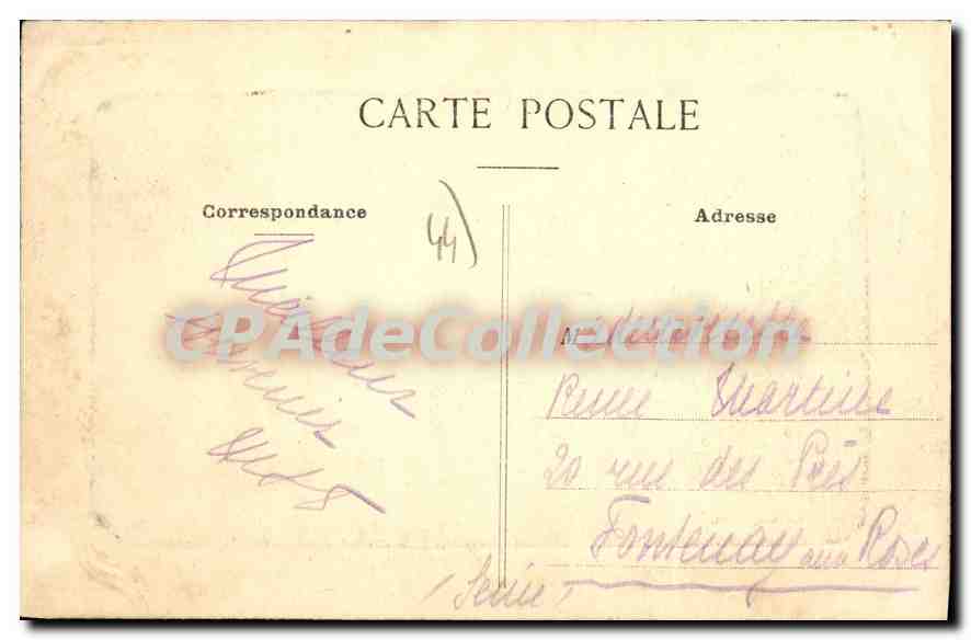 CPA La Bernerie Rue De La Mer — Rückseite