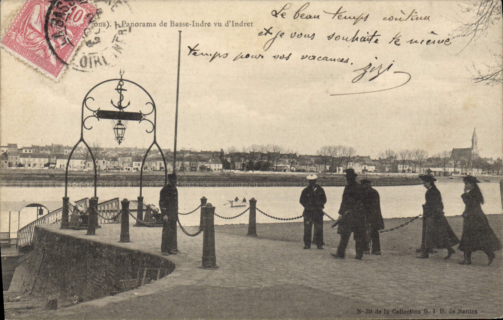 CPA Nantes Panorama De Basse Indre