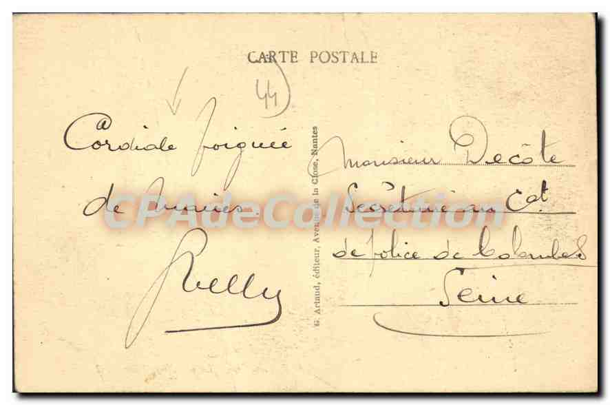 CPA Anetz Les Bords La Loire — Back