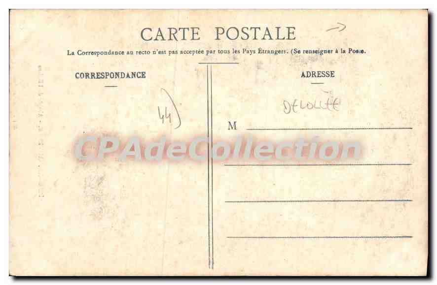 CPA Le Grand Auverne Abside De I'Eglise — Rückseite