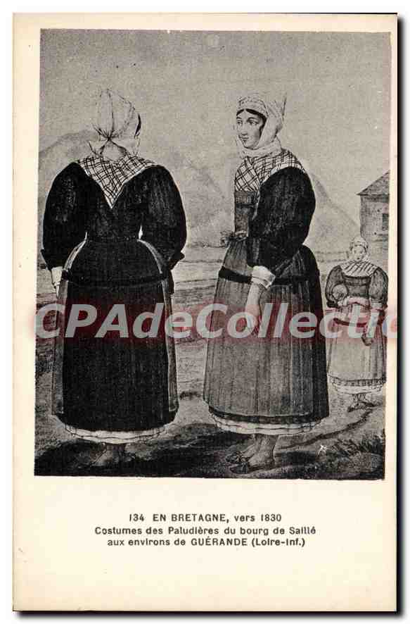 CPA Guerande vers 1830 Paludieres Du Bourg De Saille