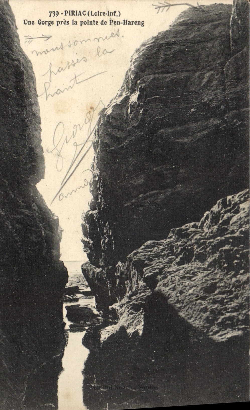 CPA Piriac Une Gorge Pres la Pointe De Pen Hareng