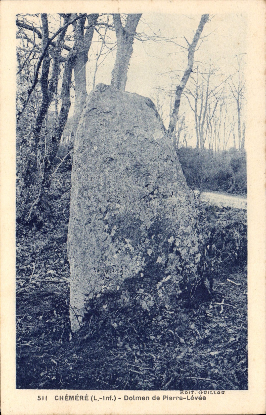 Chéméré (L.-Inf.) - Dolmen de Pierre-Lévée — Édit. Guillou, n° 511