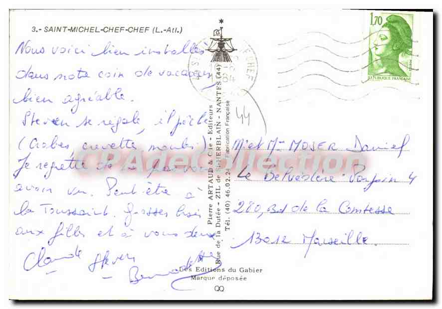 CPSM Saint Michel Chef Chef — Rückseite