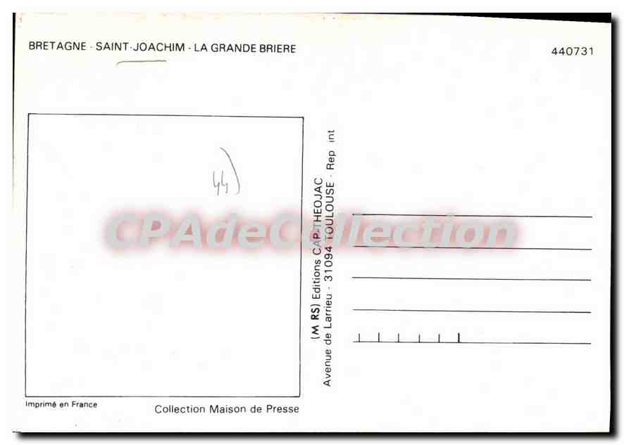 CPSM Bretagne Saint Joachim La Grande Briere blasons adhésifs — Back
