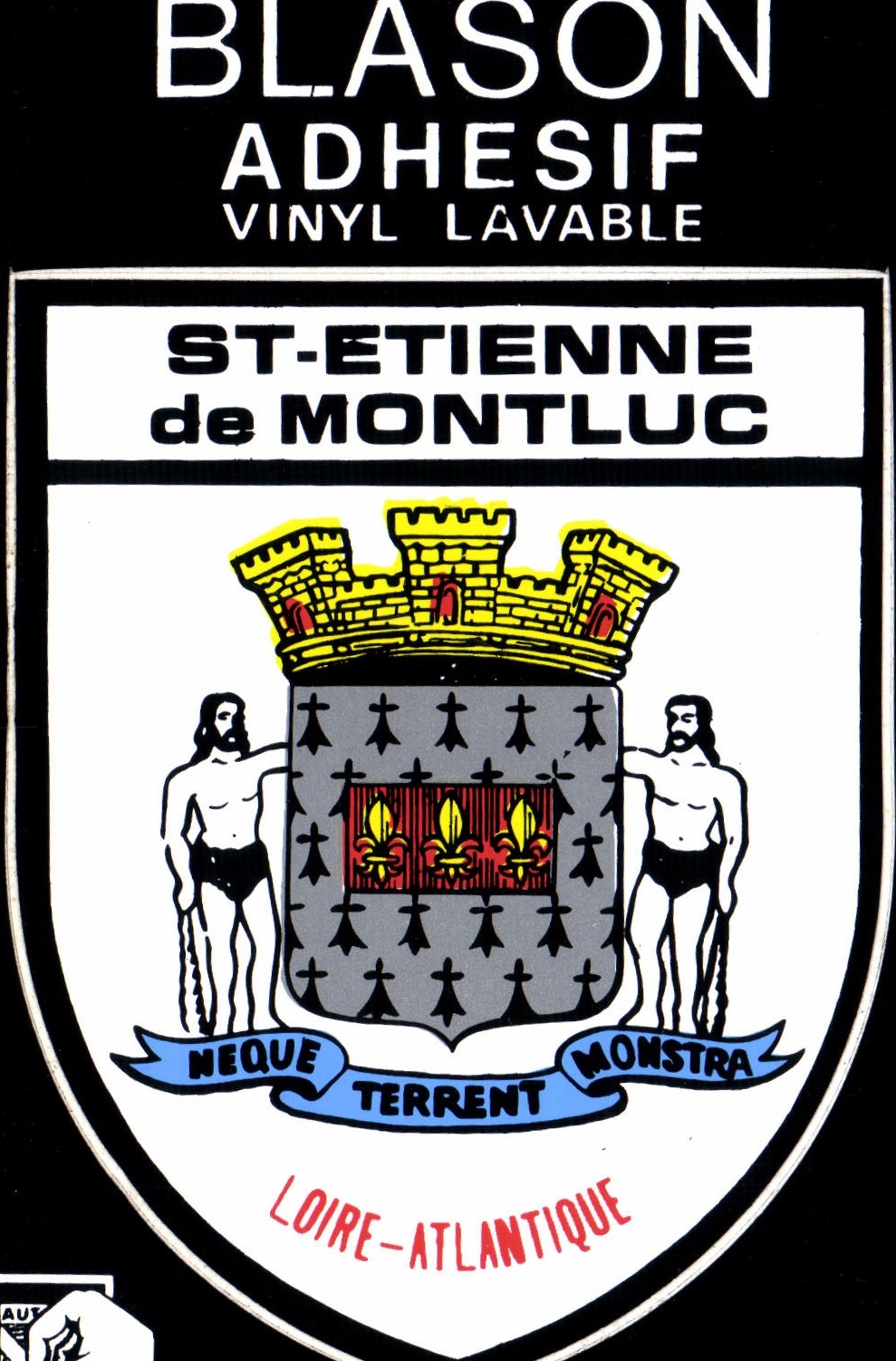 CPSM Saint Etienne De Montluc Loire Atlantique Blason adhésif