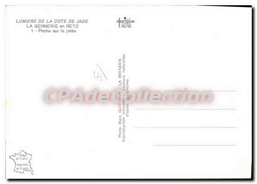 CPSM La Bernerie En Retz Peche Sur La Jetee — Rückseite