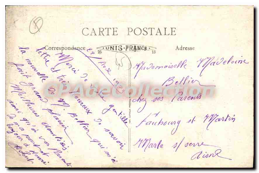 CPA Montargis Entree De La Caserne — Rückseite