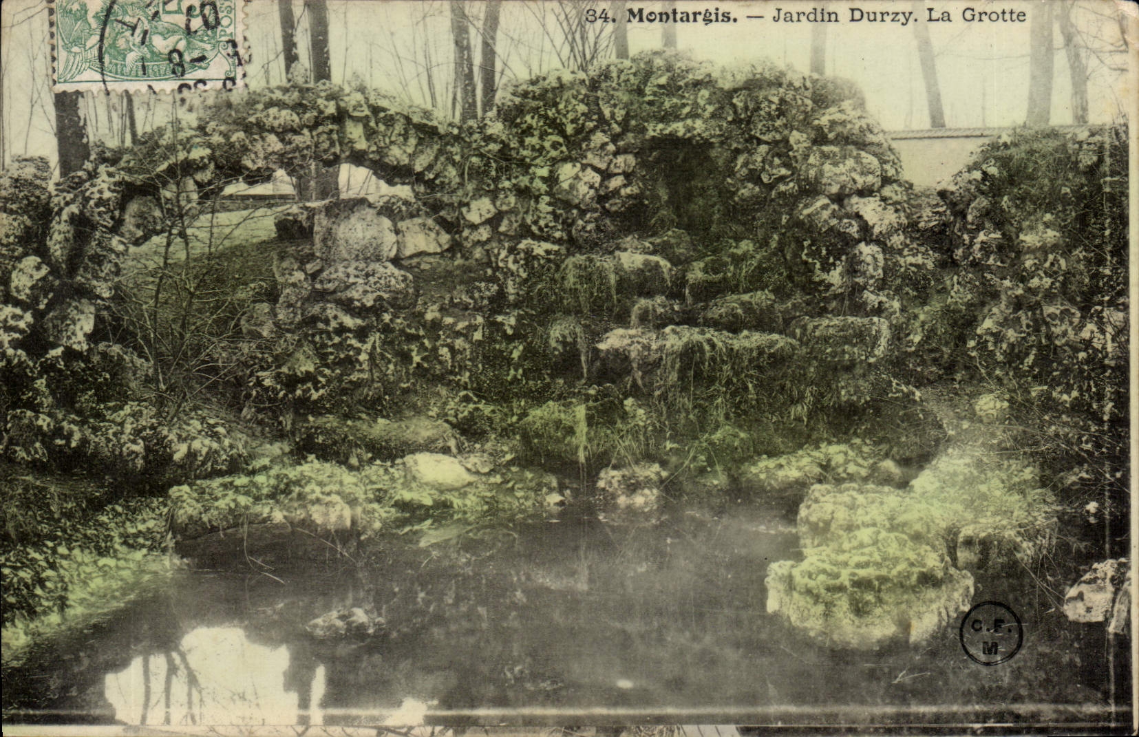 Montargis — Jardin Durzy. La Grotte — C.F. M.