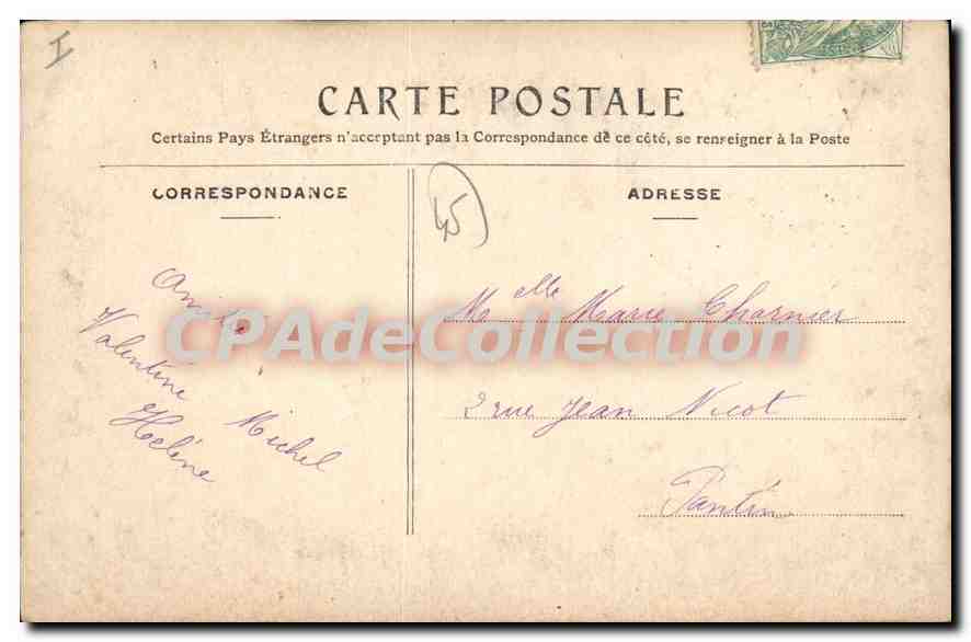 Montargis — Jardin Durzy. La Grotte — C.F. M. — Rückseite