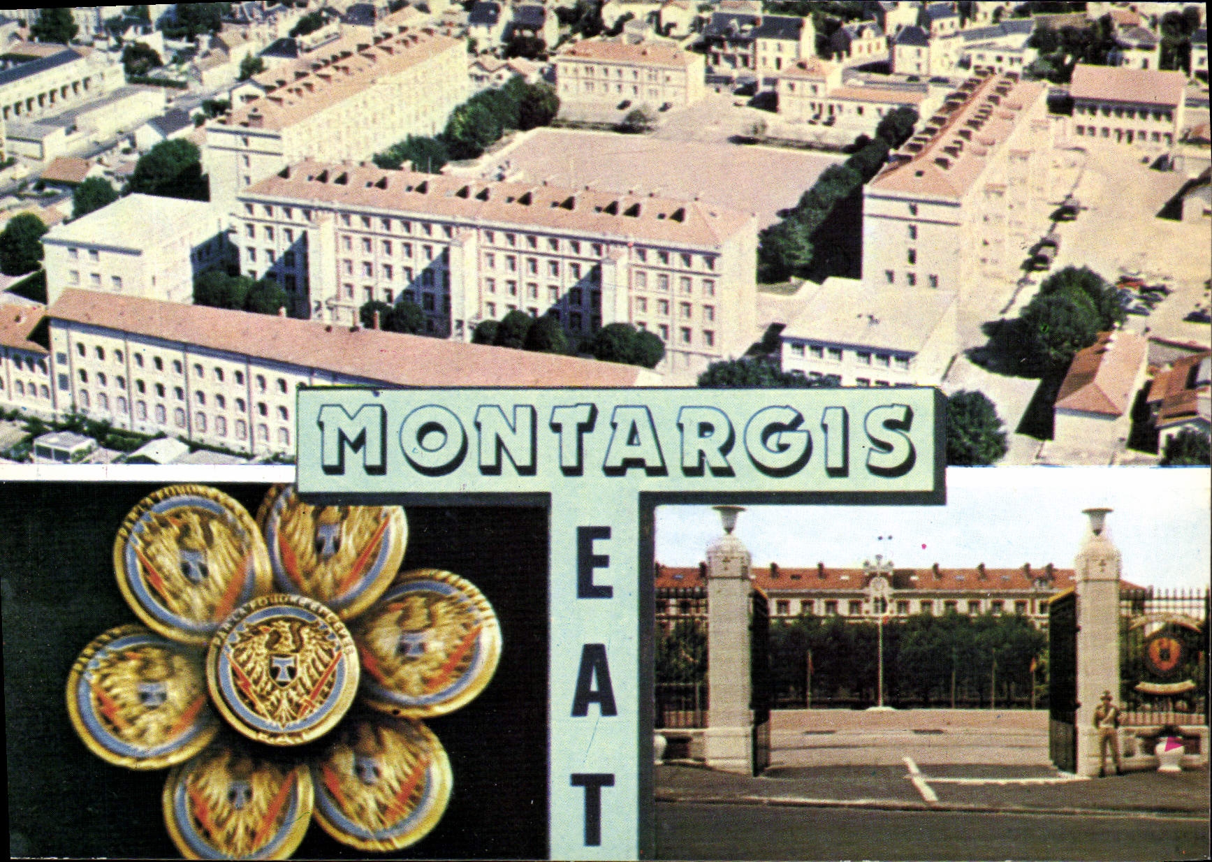 CPSM Montargis EAT école d'application des transmissions