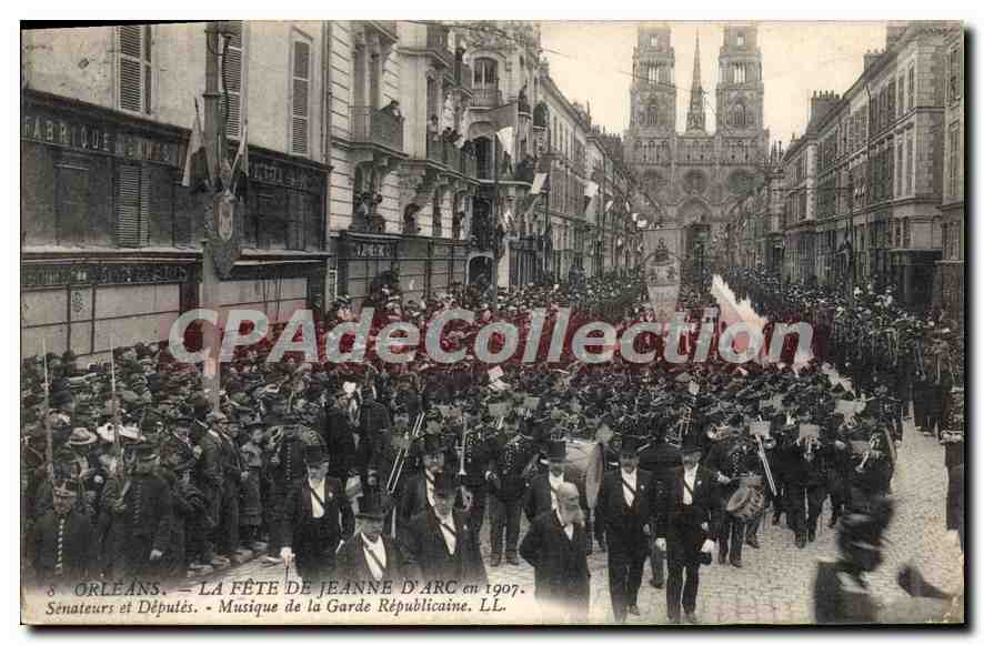 CPA Orleans La Fete De Jeanne D'Arc en 1907 sénateurs et députés