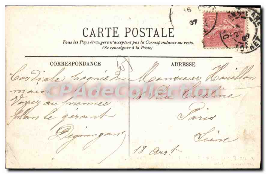 CPA Orleans La Fete De Jeanne D'Arc en 1907 sénateurs et députés — Back