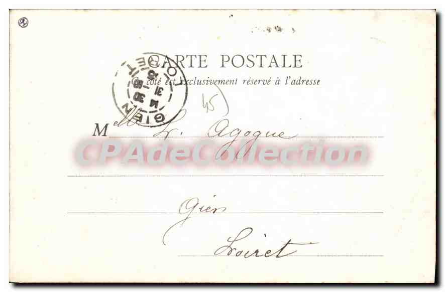 Orléans — Théâtre et Cathédrale — B. F. Paris, n°5 — Rückseite