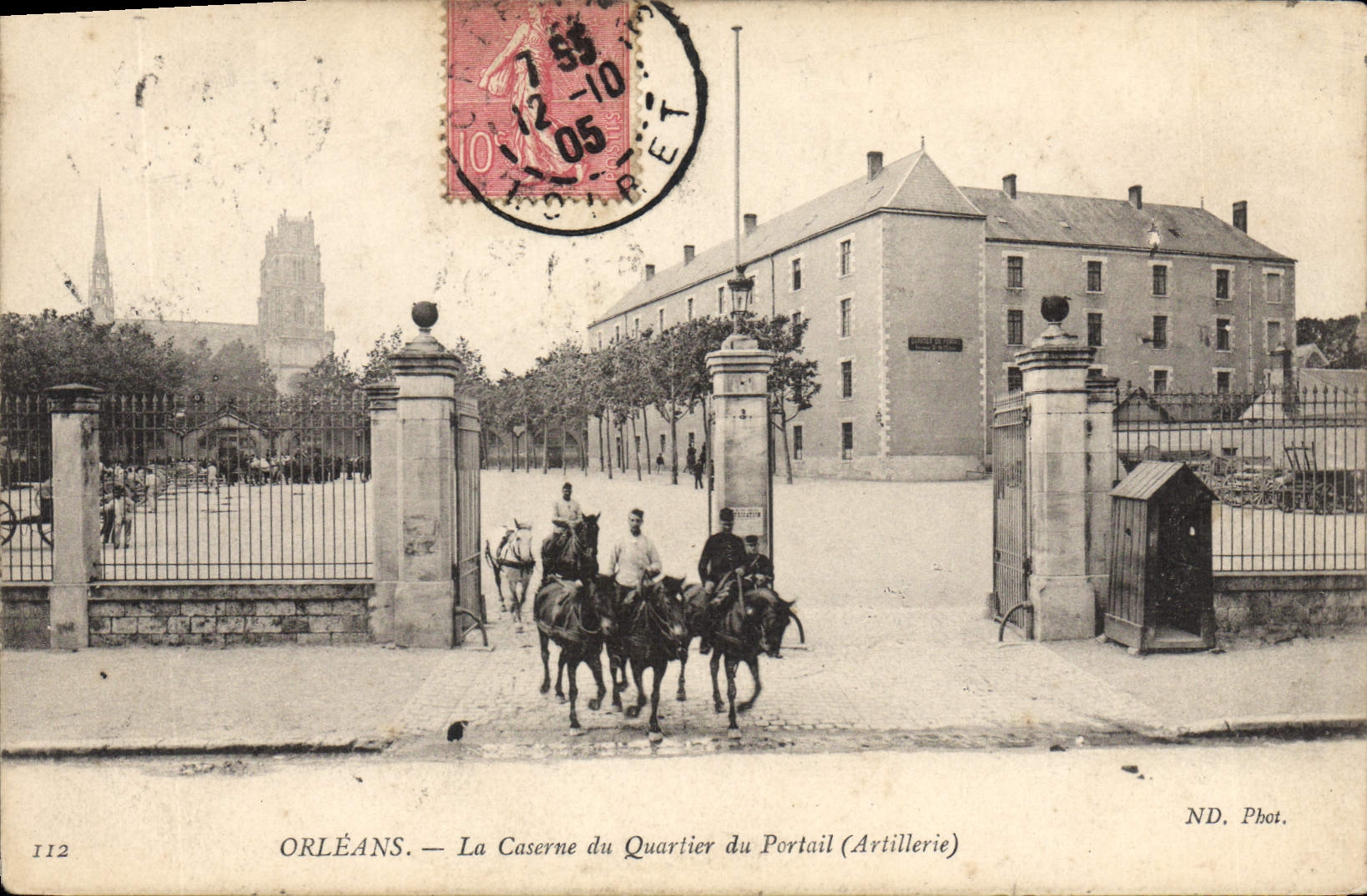 CPA Orleans La Caserne Du Quartier Du Portail