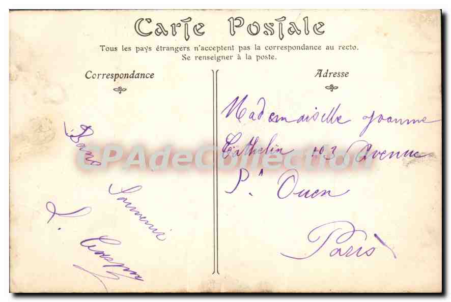 CPA Orleans rue Bannier Rue De La Republique — Back