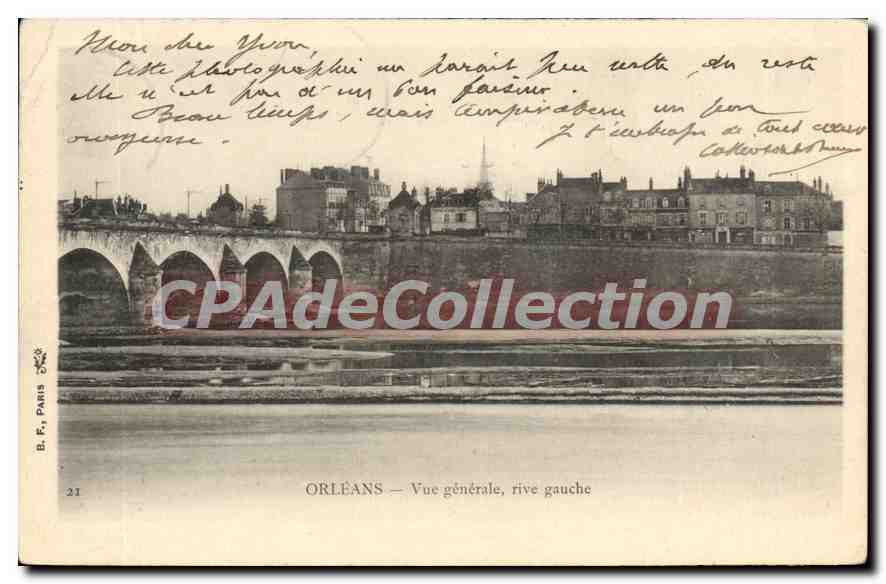 Orléans — Vue générale, rive gauche — B. F. Paris, n°21