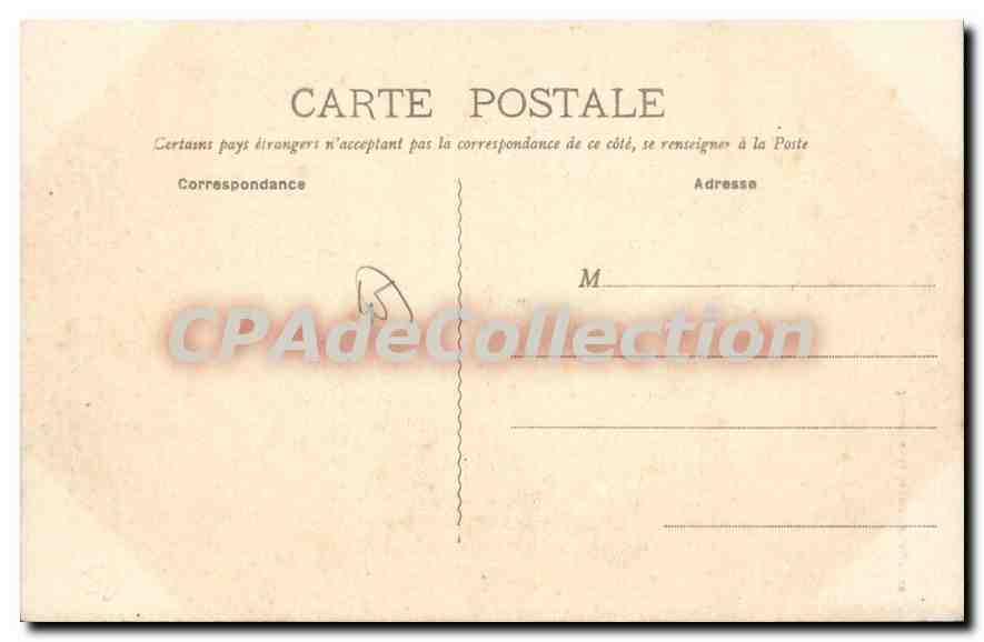 CPA Orleans Hotel Des Postes — Rückseite