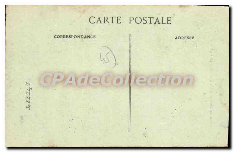 CPA Orleans Statue De Jeanne D'Arc A I'Entree — Back