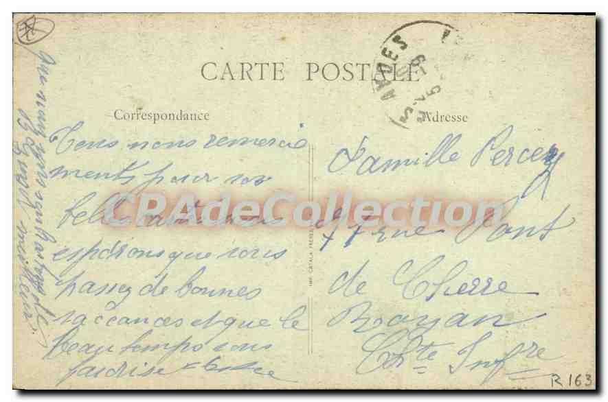 CPA Orleans Vitrail De La Chapelle Vieille combat des Aydes 1870 — Back