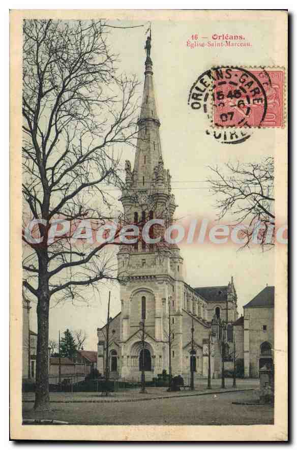 CPA Orleans Eglise Saint Marceau