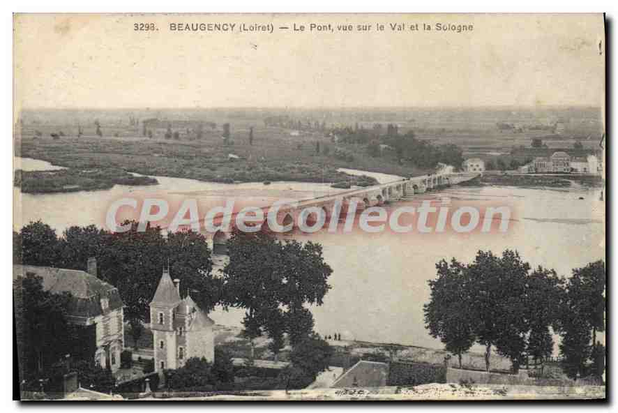 Beaugency (Loiret) — Le Pont, vue sur le Val et la Sologne