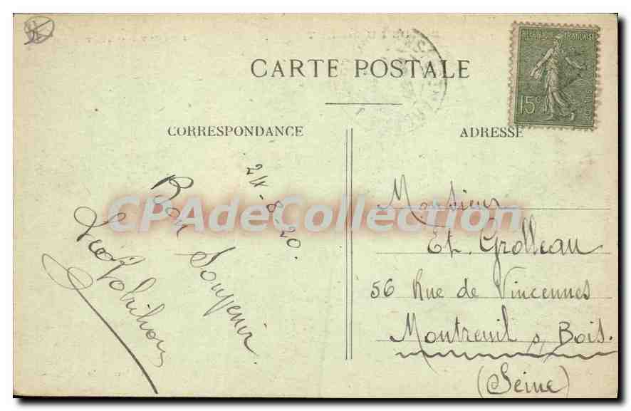 Bords du Loiret — Le Pont d'Olivet — Galeries Oricannées — Rückseite