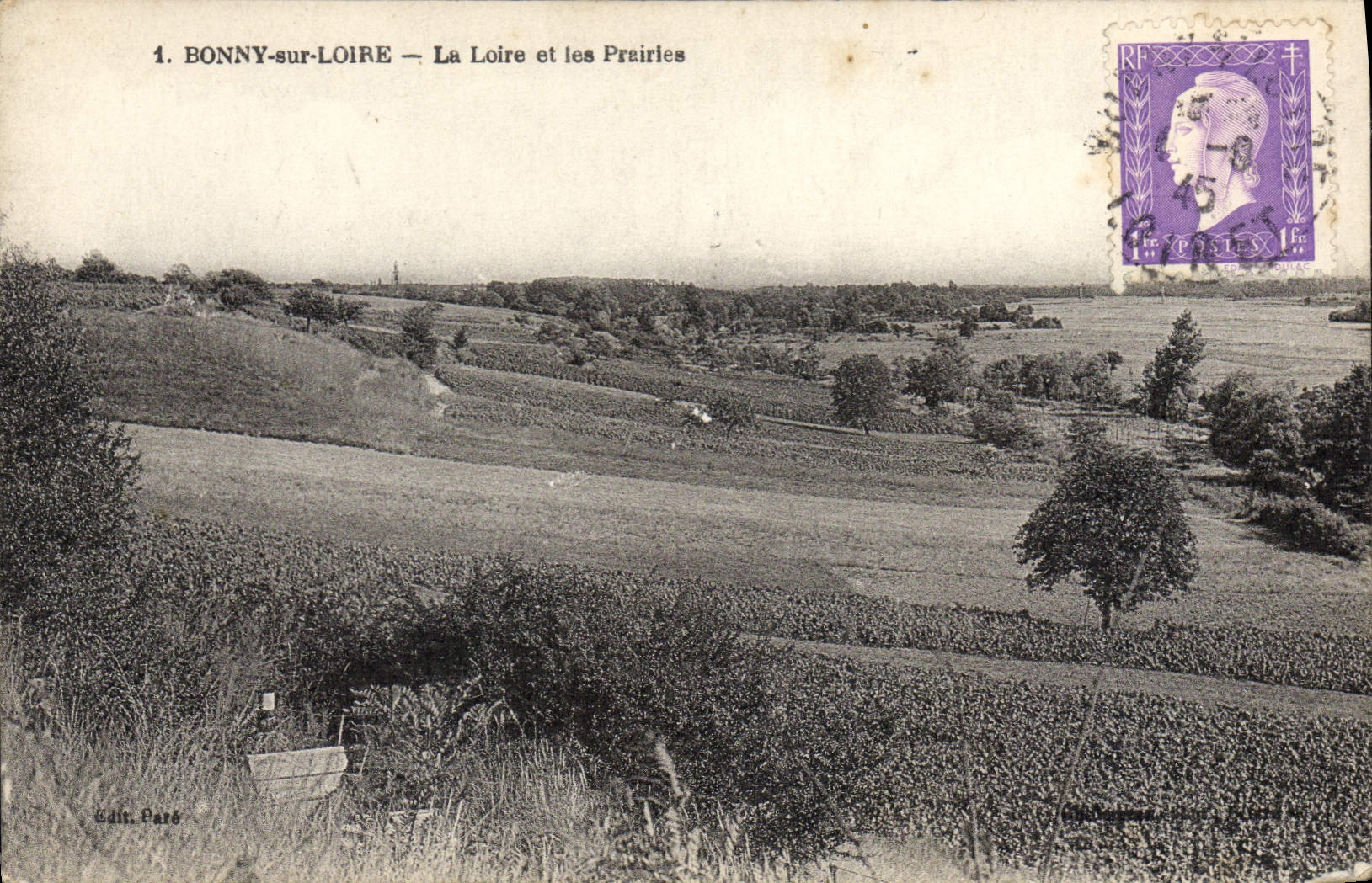 BONNY-sur-Loire — La Loire et les Prairies — Édit. Paré