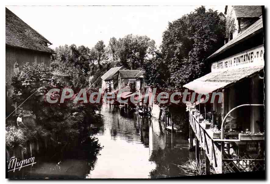CPA Chateaurenard Les Bords De I'Ouanne Riviere à truites