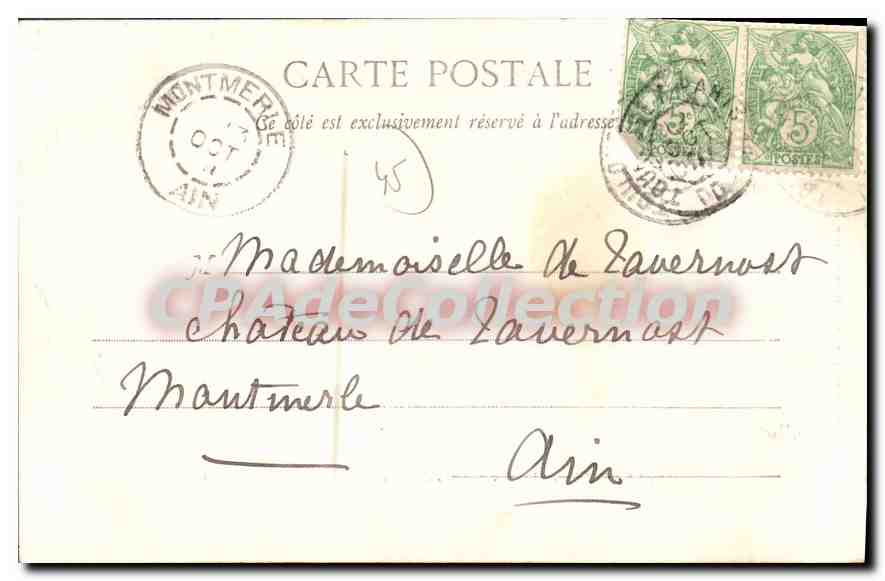 CPA La Ferte St Aubin Porte Du Chateau — Rückseite