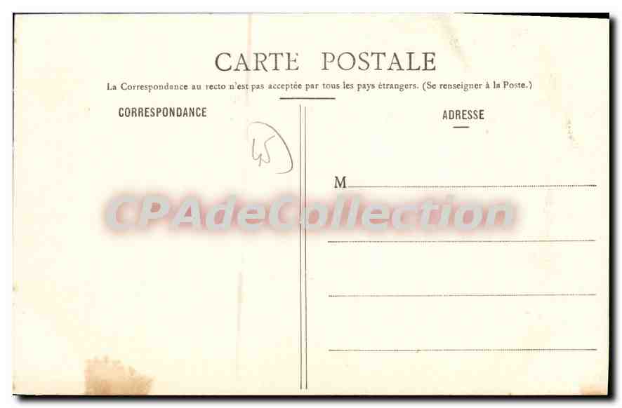 CPA Malesherbes Ile Rosambeau — Rückseite