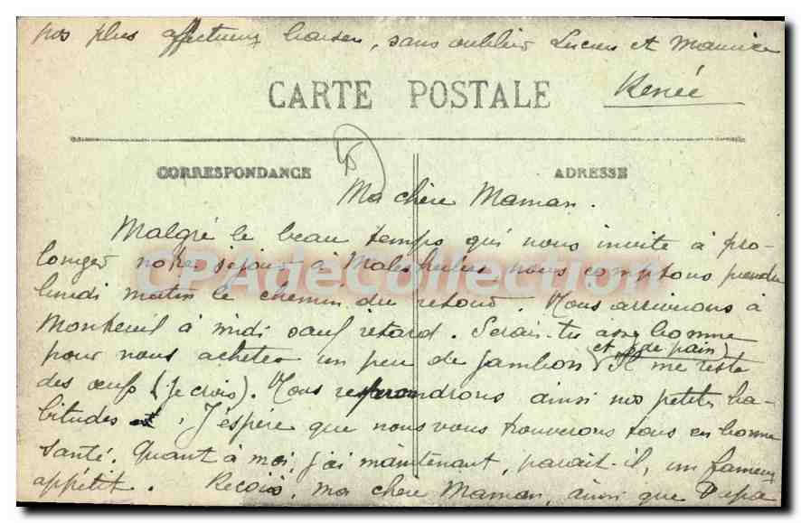 Malesherbes — La Passerelle Jeanne-d'Arc — éditeur non identifié, n° de série 30 — Rückseite