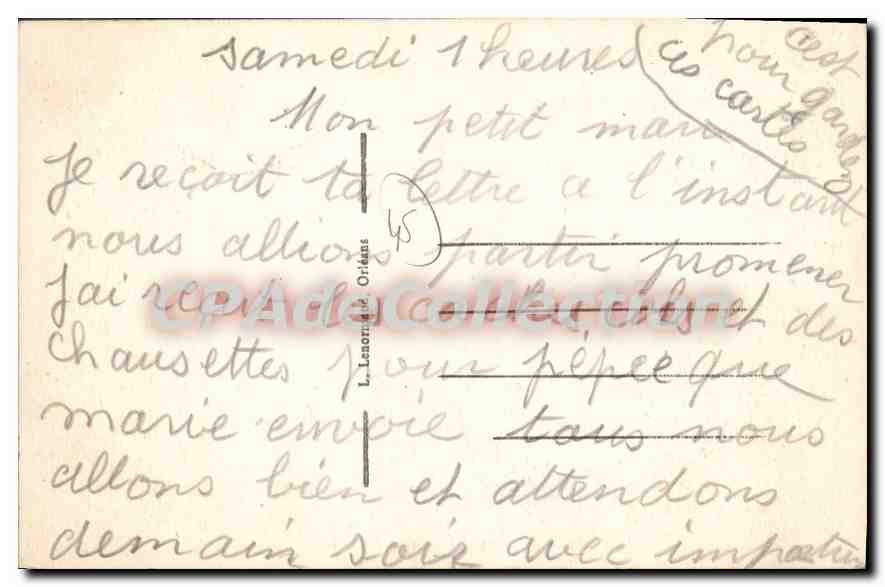 CPA Le Ferte Saint Aubin L'Entree Du Chateau — Rückseite