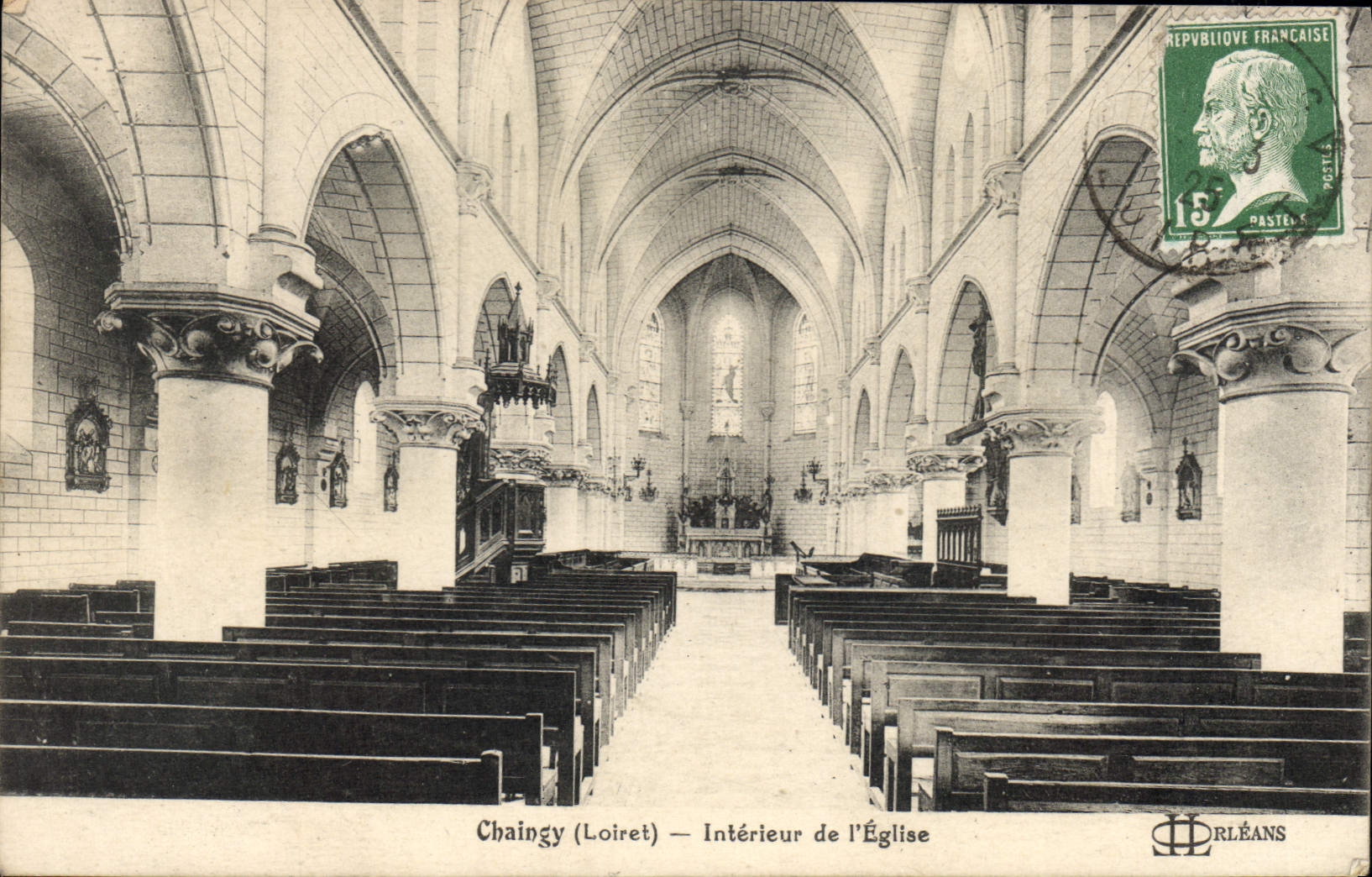CPA Chaingy Interieur De I'Eglise