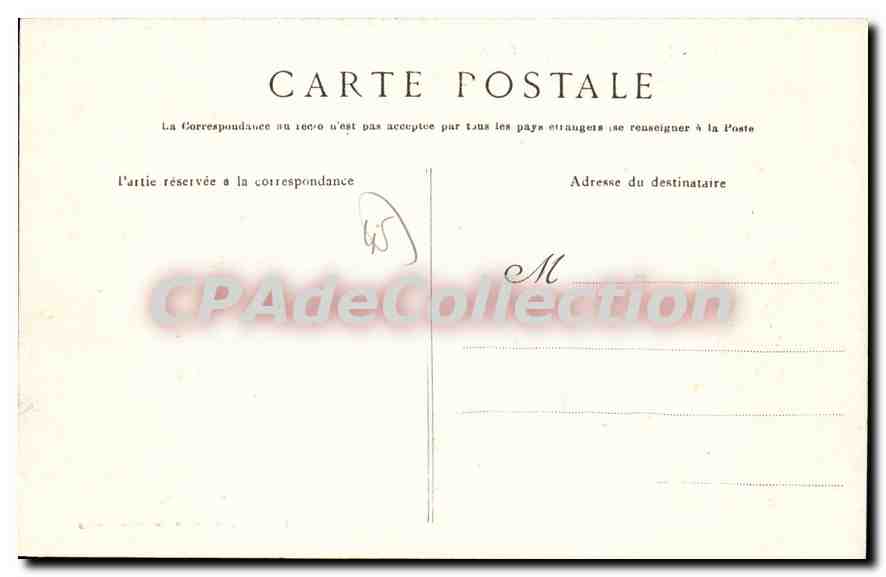 Malesherbes — Château d'Augerville — F. Tuion, éditeur, à Moret-sur-Loing — Verso
