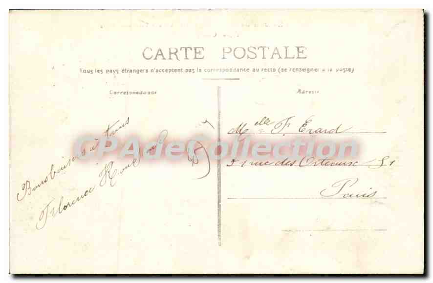 Château des Barres, par Nogent-sur-Vernisson (Loiret) — Façade Ouest — éditeur inconnu — Verso