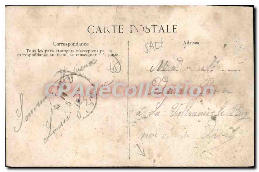 CPA Coulmiers Monument Commemoratif De La Bataille du 9 novembre 1870 — Back
