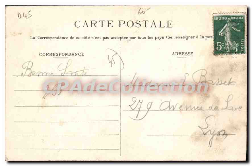 CPA Gien Viaduc De La Ligne D'Argent Locomotive — Rückseite
