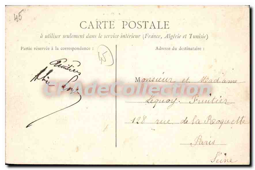 Olivet - Moulin Saint-Julien — éditeur inconnu, n° 16 — Rückseite