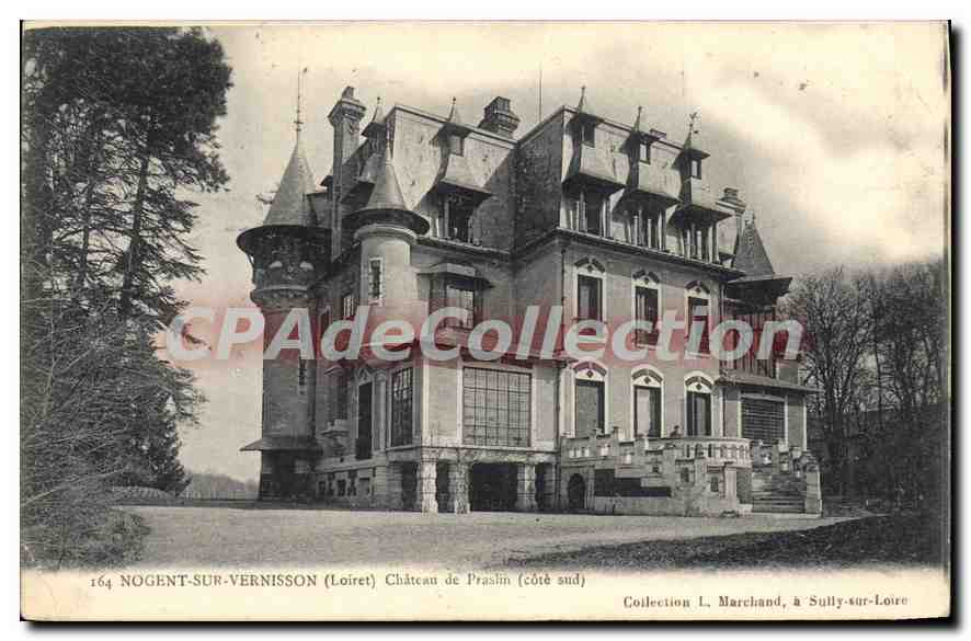 Nogent-sur-Vernisson (Loiret) — Château de Praslin (côté sud) — Collection L. Marchand, à Sully-sur-Loire