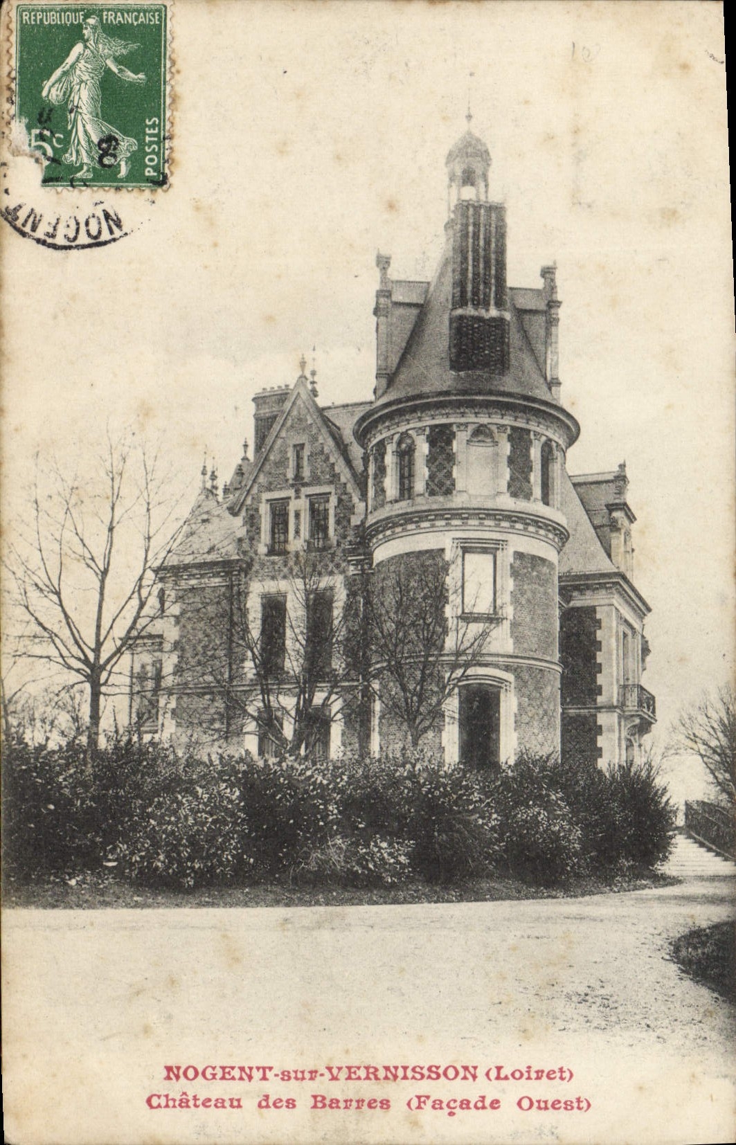 CPA Nogent Sur Vernisson Chateau Des Barres