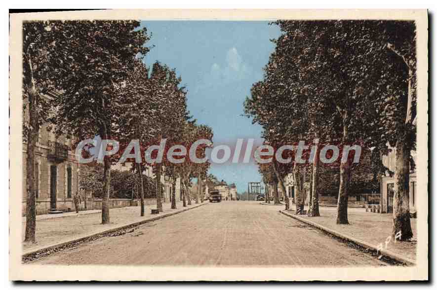 CPA Marmande L'Avenue Du Pont
